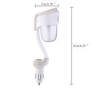 Happy-top Portable Mini 50ml Travel Ultrasonic Cool Mist Aroma Car Air Humidifier with Dual USB Charger Port,... N8