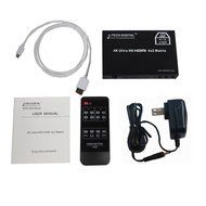 J-Tech Digital JTD-HD4X2-HIFI HDMI 4x2 Matrix Version 1.3 Certified for Full HD 1080p and Support 3D N10