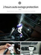 Happy-top Portable Mini 50ml Travel Ultrasonic Cool Mist Aroma Car Air Humidifier with Dual USB Charger Port,... N13