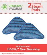 Crucial Vacuum 2 Hoover Scrubbing WH20200 Steam Mop Pads Fits Hoover WH20200 and WH20300, Compare to Part # WH01000...