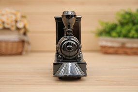 Hynbase Creative Retro Cute Silver Rustic Locomotive Alarm Clock N6