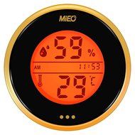 Incubator Thermometer Hygrometer with Hi/Low Memory and Touch Checking Button 2pcs Gold/Pack.Mieo (Gold2) N5