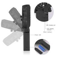Portable USB Mini Fans with Umbrella Hanging and Metal Clip (Black) N13