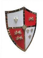 24" Medieval Royal Crusader Lion Shield Armor With Handle
