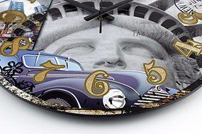 Fashion living room large decorative wall clock modern design absolutely silent home watch wall 3d N4