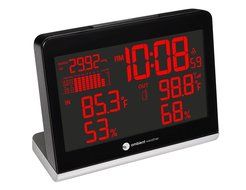 Ambient Weather WS-8600 Weather Station Clock with 256 Color Changing Wireless Temperature Humidity, and Barometer... N5