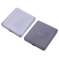 SymWell(TM) EDC Gear Box 90mm Pure Titanium Compression Resistance 20-Cigarette Case with Metal Spring Arm Anti-rust... N4