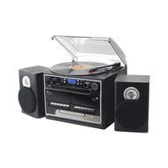JAYBRAKE Pyle Home Pttcsm70bt 3-Speed Turntable With Cd &amp; Mp3 Player, Radio &amp; Bluetooth(R)