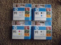 Genuine HP NO. 91 INKS DesignJet Z6100 Printheads C9460A, C9461A, C9462A, C9463A, 8 Colors Sealed In Retail Packaging