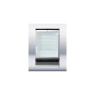 Summit SCR600BLBIHV 24&quot; Stainless Look Undercounter Built-In Beverage Center - Right Hinge
