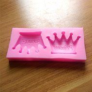 "Lovely Princess Crowns Silicone Sugar Cake Baking Mold Fondant Chocolate Soap Mould" shopping N2