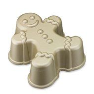 Nordic Ware Holiday Gingerbread Boy Christmas Shaped Loaf Pan