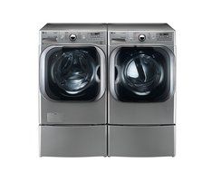 LG "Titan"- 29-INCH Graphite 5.2 Cu Ft Front Load Steam Washer and 9.0 Cu Ft Steam ELECTRIC Dryer set with MATCHING...