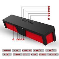 Portable Wireless Bluetooth Stereo Speaker with 2 X 5W Speaker Enhanced Bass Resonator, FM Radio, Built-in Mic... N9