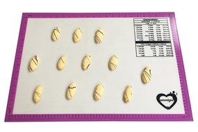 Silicone Baking Mat with Conversions - Size 24 3/8 IN X 16 1/2 IN Cookie Sheet N3