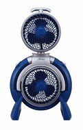 Hunter FSQQ 3-Speed Adjustable Dual Portable Fan in Blue (Room Fan, Portable Fan)