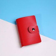 AutumnFall Fashion Leather Credit Card Holder Case Card Holder Wallet Business Card (Hot Pink) N17