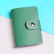 AutumnFall Fashion Leather Credit Card Holder Case Card Holder Wallet Business Card (Hot Pink) N22