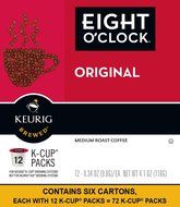 Eight O'Clock Coffee The Original, Keurig K-Cups, 12 Count, (Pack of 6) N16