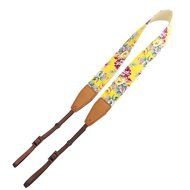 Mavota Yellow Flower Camera Shoulder Neck Strap Camera Belt For Canon Nikon Olympus Panasonic Pentax Sony SLR/... N4