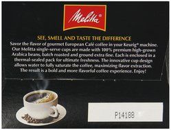 Melitta Single Cup Coffee for K-Cup Brewers, Cafe de Europa Vienna Roast, Dark Roast, 5.08 oz - 12 Count N8