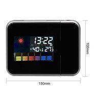 Rotating Projection Electronic Alarm Clock with Night Light,Colorful Background ,Snooze,Sleep Timer, Battery Backup... N6