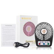 D-FantiX 3-inch Mini Portable Fan 4 Speeds Rechargeable USB Desktop Fan Personal Fan Small Handheld Fan Battery... N5