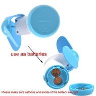 Adecco LLC Blue Portable Mini Air Fan Battery Operated N3