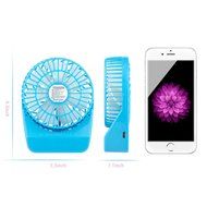 D-FantiX 3-inch Mini Portable Fan 4 Speeds Rechargeable USB Desktop Fan Personal Fan Small Handheld Fan Battery... N8