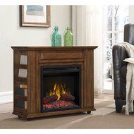 Denilib Rolling Transitional Library Fireplace N2