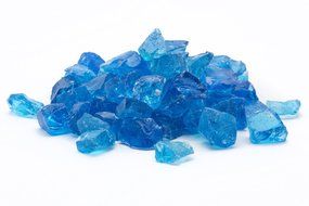 Dragon Glass 1/2" Medium Landscape Glass, 25 lb, Royal Blue N7