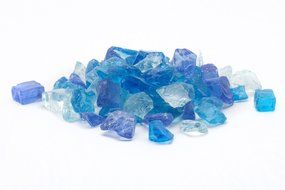 Dragon Glass 1/2" Medium Landscape Glass, 25 lb, Royal Blue N8