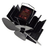 Wood Stove Heat Powered Fan - No Need for Big Noisy Blower Just Relax in Whisper Quiet - Fireplace Blower Fan... N4