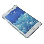 Spritech(TM) Bling Phone Case For Samsung Galaxy Note Edge,3D Handmade Silver Crystal White Flower Butterfly Accessary... N11