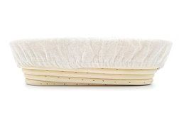 Boseen Oval Shaped Banneton Bread Dough Proofing Rising Rattan Basket &amp; Liner Combo( 12 inches) N18