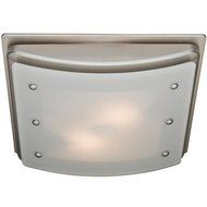 Hunter 90064 Ellipse Bathroom Ventilation Exhaust Fan with Light and Swirled Marble Glass