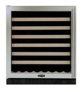 AGA Marvel 8SWCE621 Under Counter Wine Cellar, Black Cabinet with Left Hinge Black Frame Glass Door, 15-Inch N6