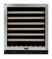 AGA Marvel 8SWCE621 Under Counter Wine Cellar, Black Cabinet with Left Hinge Black Frame Glass Door, 15-Inch N7