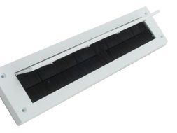 White letter box draught excluder with cover flap by seal n save N5