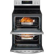 Frigidaire FGEF302TPF 30" Gallery Freestanding Electric Double Oven Range with SpaceWise Expandable Elements in... N5