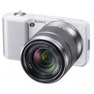 Sony Alpha NEX-C3 Digital Camera with 18-55mm Lens (White) NEXC3KW - International Version (No Warranty) N3