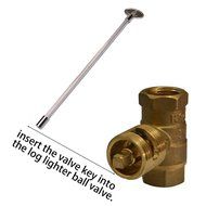 Onlyfire Products Handle Replacement Gas Valve Key for 1/4" and 5/16" Turn Ball Valve ,3",Chrome N8