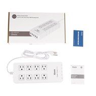 iDsonix 8 Power Socket Outlets with 5V 2.4A 5-Port Smart USB Charging Ports 5ft Cord Built-in Surge Protector... N3