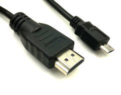 Duttek HDMI to Micro USB Cable, 1M/ 3.3ft HDMI Male to Micro USB Male Converter Connector Cable Cord N4