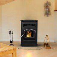 Pleasant Hearth Cabinet Style 50000 BTU's Pellet Stove with 120-Pound Hopper N6