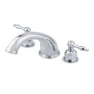 Danze D302555CPBVT Sheridan Roman Tub Trim Kit, Chrome and Polished Brass, Valve Not Included by Danze