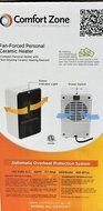 Fan Forced Personal Ceramic Heater Only 7" Tall Take It with You 200 Watt Output 683btu Energy-Smart, uses only... N2