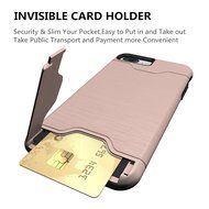 iPhone 7 Card Holder Case,Inspirationc Shockproof Anti-scratch Hard Shell Carrying Case Cover for iPhone 7 4.7... N8