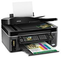Epson WorkForce 615 Wireless Color Inkjet All-in-One Color Printer, Copier, Fax Machine, Scanner N2