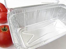 Disposable Aluminum Closeable Loaf Pans with Board Lids #212L- 33 oz. by D &amp; W (A86) (50) N2